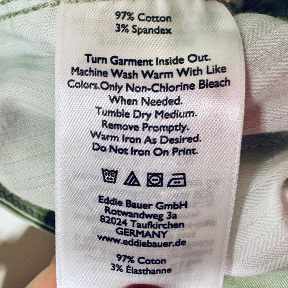 Eddie Bauer Pants Boyfriend Slim Trouser Chino Light Sage Green SZ 0 - NEW! - Picture 10 of 16